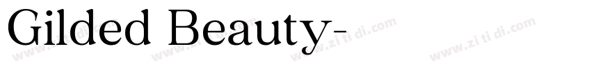 Gilded Beauty字体转换